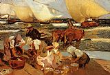 Beach at Valencia by Joaquin Sorolla y Bastida